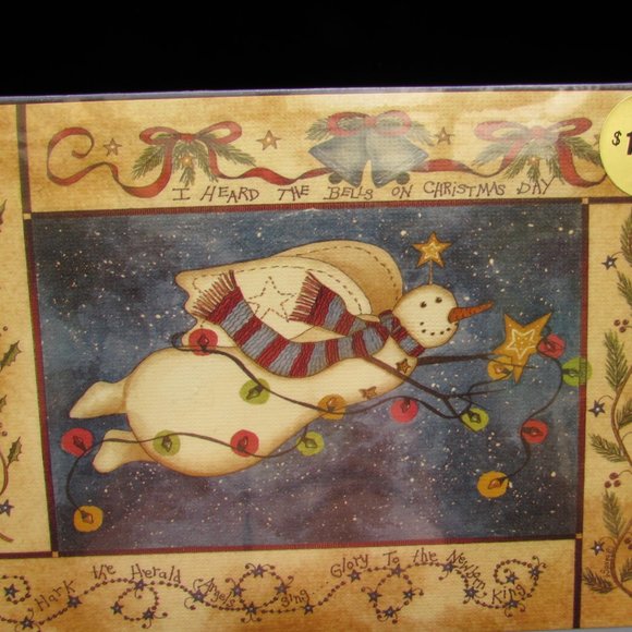 Angel Snowman 18 Christmas Cards With Sentiment - Picture 3 of 8